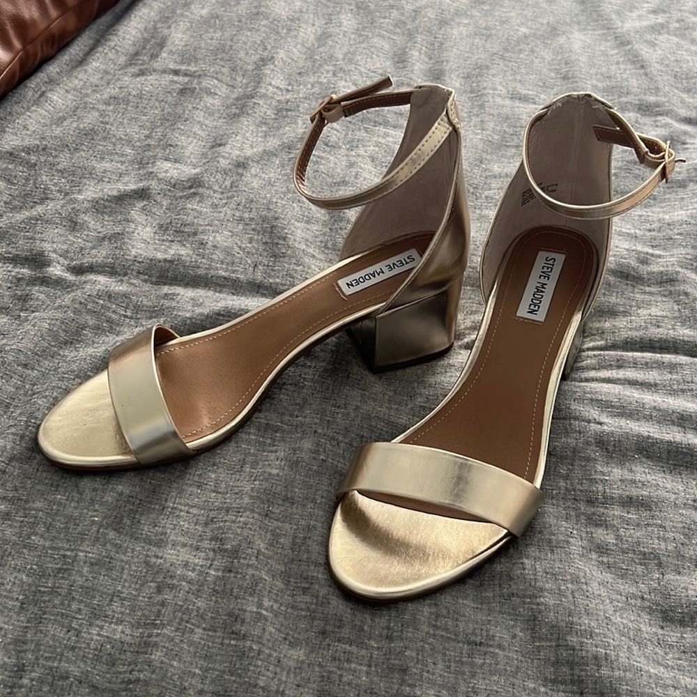 Gold Steve Madden Dressy Shoes
